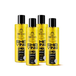 SHAVING EM GEL GOLD ALLAN CALIXTO 300ML 4UNI - EXCLUSIVE