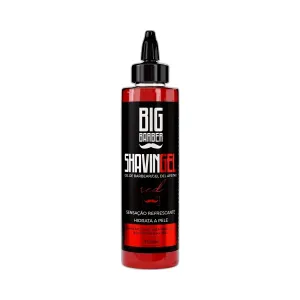 Big Barber - Shaving Gel Barbear Bisnaga Big Barber 300ml Red Caixa Com 12 Unidades