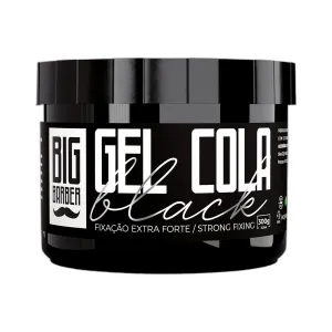 Big Barber - Gel Cola Black Big Barber 300g Fixação Extra Forte Profissional
